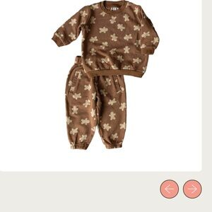Brixton phoenix gingerbread terry two piece set jogger sweatshirt